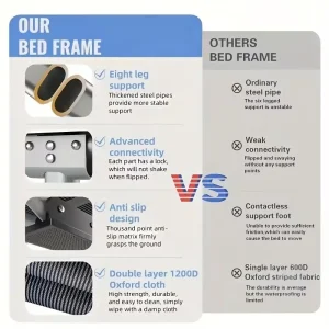 Portable Folding Camping Cot - Thumbnail Image 2