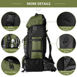 90L Large Hiking Backpack - Thumbnail Image 4