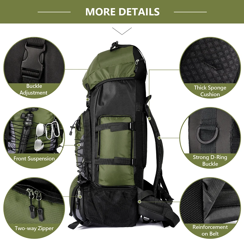 90L Large Hiking Backpack - Image 4